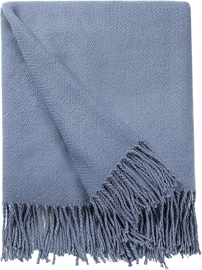 Sylanfia Marineblaue Überwurfdecke für Couch, Herbstüberwurf Decke mit