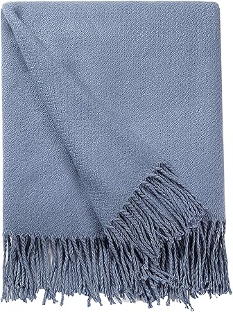 Sylanfia Marineblaue Überwurfdecke für Couch, Herbstüberwurf Decke mit