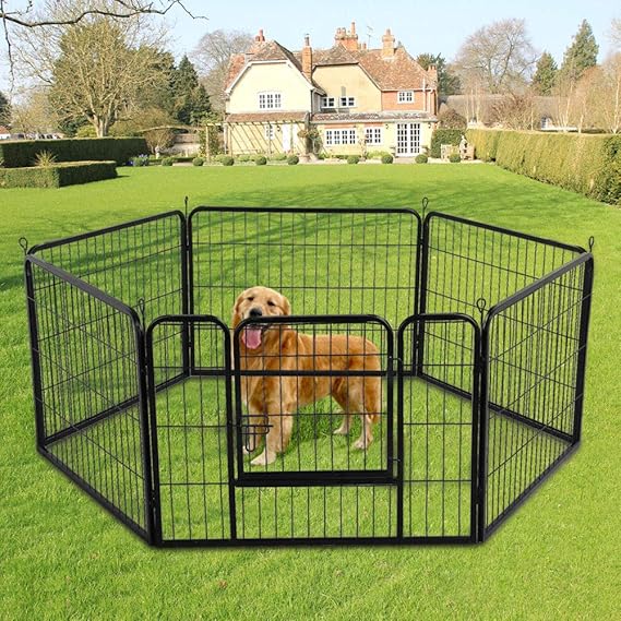 Heavy Duty Puppy Play Pen Dog Pen for Dogs Cat Rabbit Guinea Pig Run