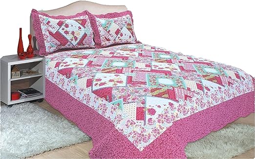 Amazon Com All For You 3 Piece Reversible Bedspread Coverlet