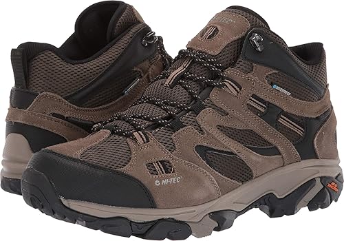 Hi-Tec Mens Waterproof Walking Boot Lace Up Waterproof Boot in Brown