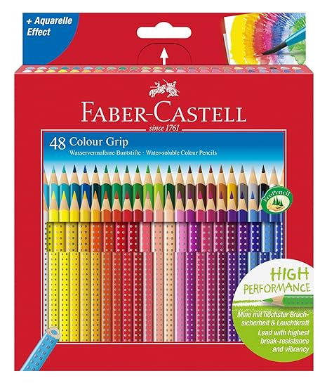 Amazon.com : Faber-Castell 48 Colour Grip Pencil : Office ...