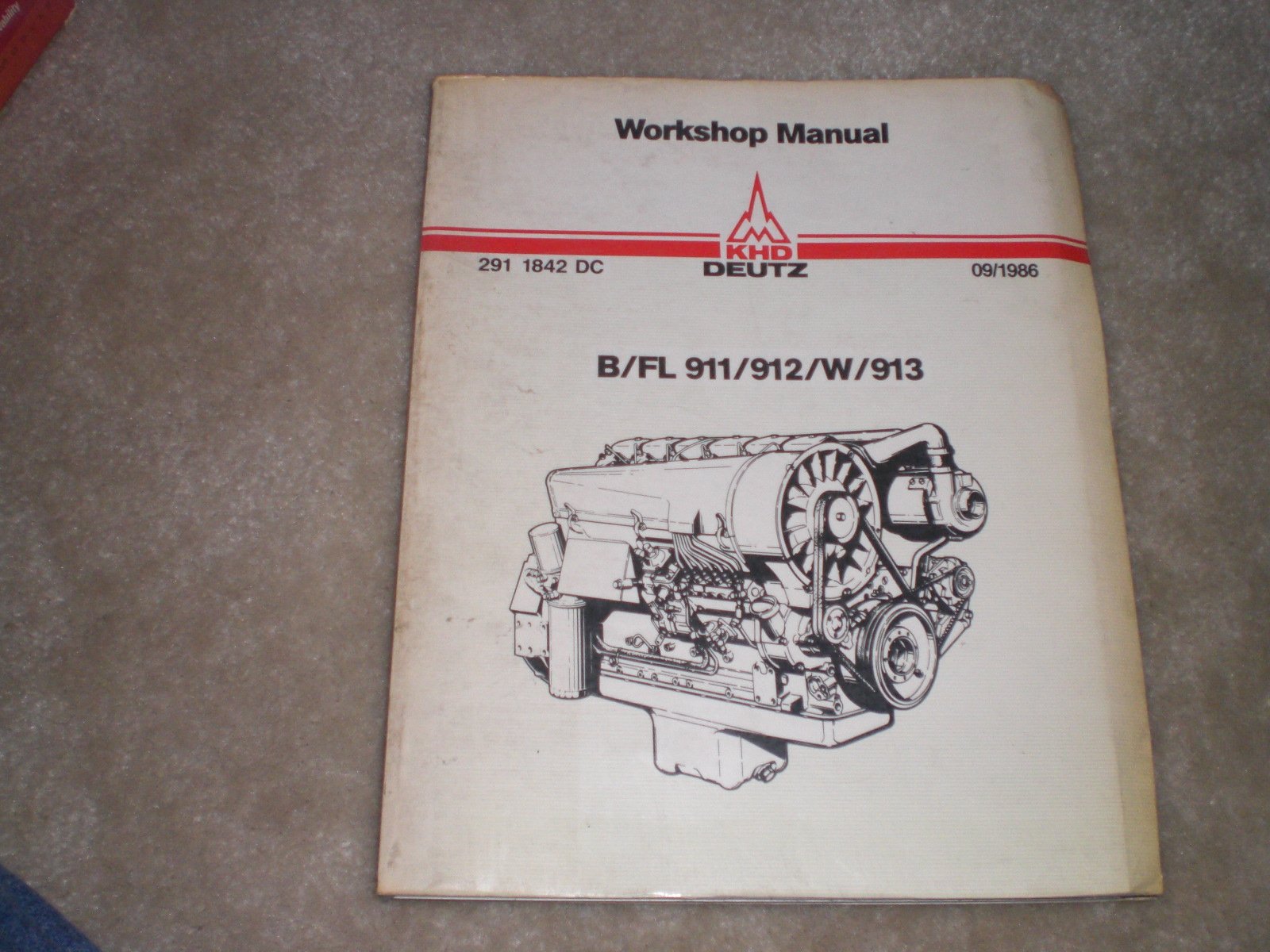 workshop manual for deutz air-cooled diesel engines B/FL 911/912/W/913  Paperback – 1986
