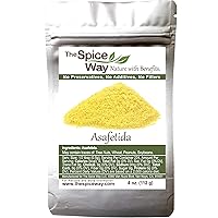 The Spice Way Pure Asafetida Powder - Hing ( 4 oz ) Indian spice used for masala (seasonings). (also called Asafoetida…