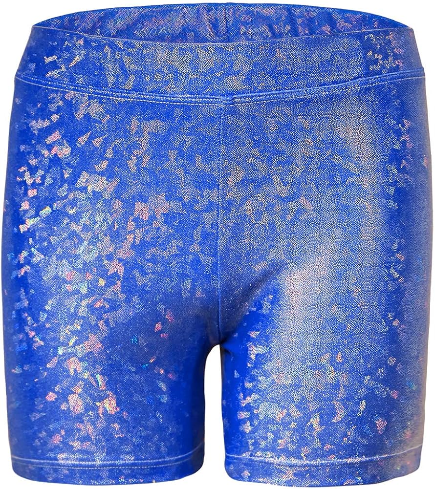 Play Tailor Girls Gymnastics Shorts Dance Shorts Cute Sparkle Spandex