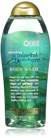OGX Quenching + Sea Mineral Moisture Body Wash, 19.5 Ounce