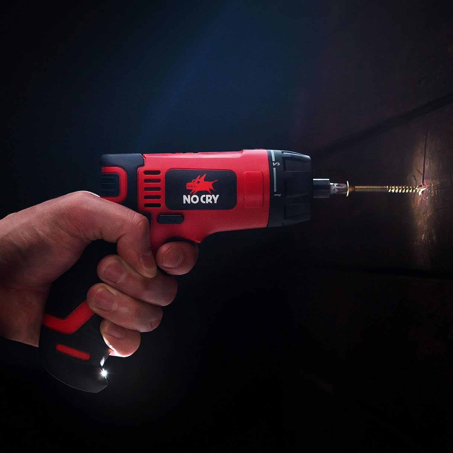 NoCry 10 N.m Cordless Electric Screwdriver - with 30 Screw Bits Set, Rechargeable 7.2 Volt Lithium Ion Battery and a Built-In LED Light: Home Improvement
