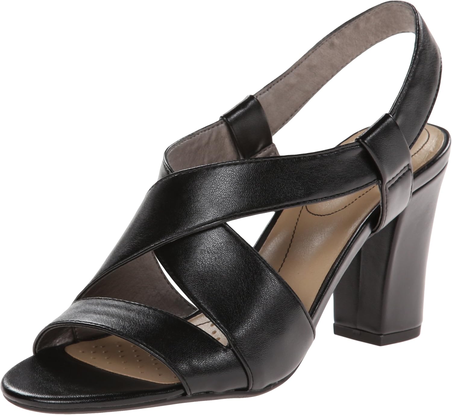 Amazon.com | LifeStride Women's Life, Black, 5.5 W US | Heeled Sandals