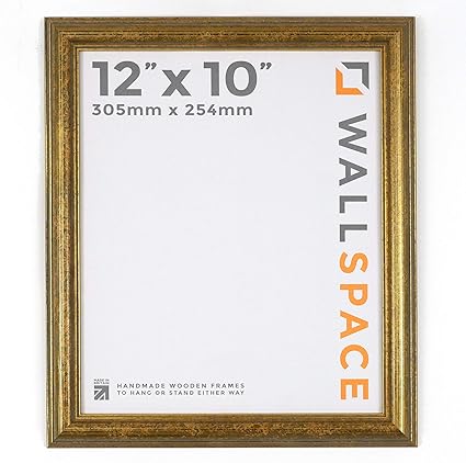 Antique Wooden Gold Picture Frame 12x10 