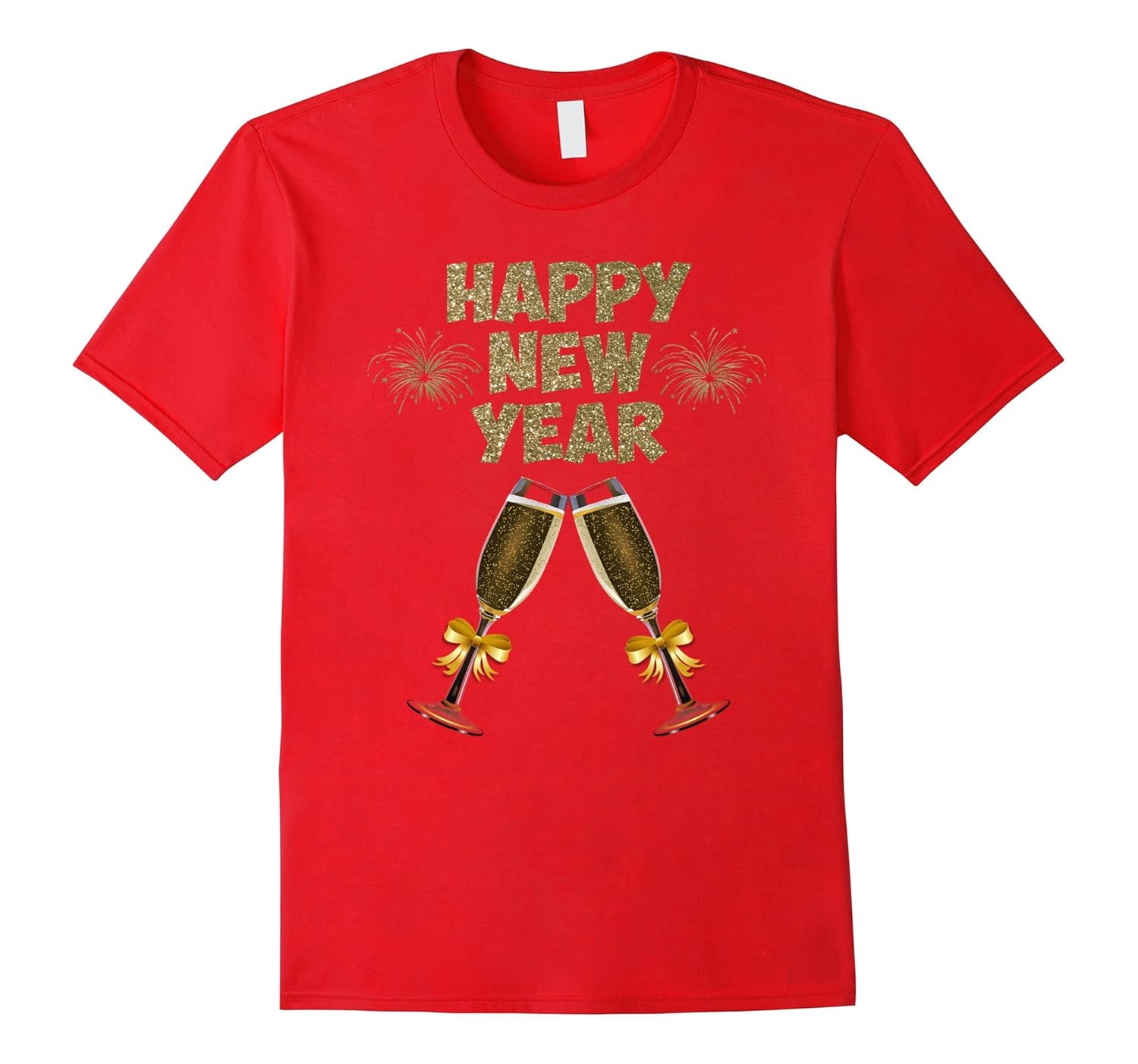 Happy New Year 2018 champagne toast t-shirt-ANZ