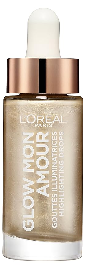 title=L'Oréal Paris Glow Mon Amour Illuminanti Viso, Liquido in Goccia, Incarnato