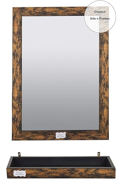 Creative Arts n Frames D1 Combo of Mirror and Shelf