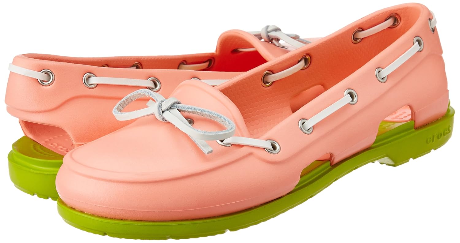 crocs women's beach line boat shoe women rubber boat shoes