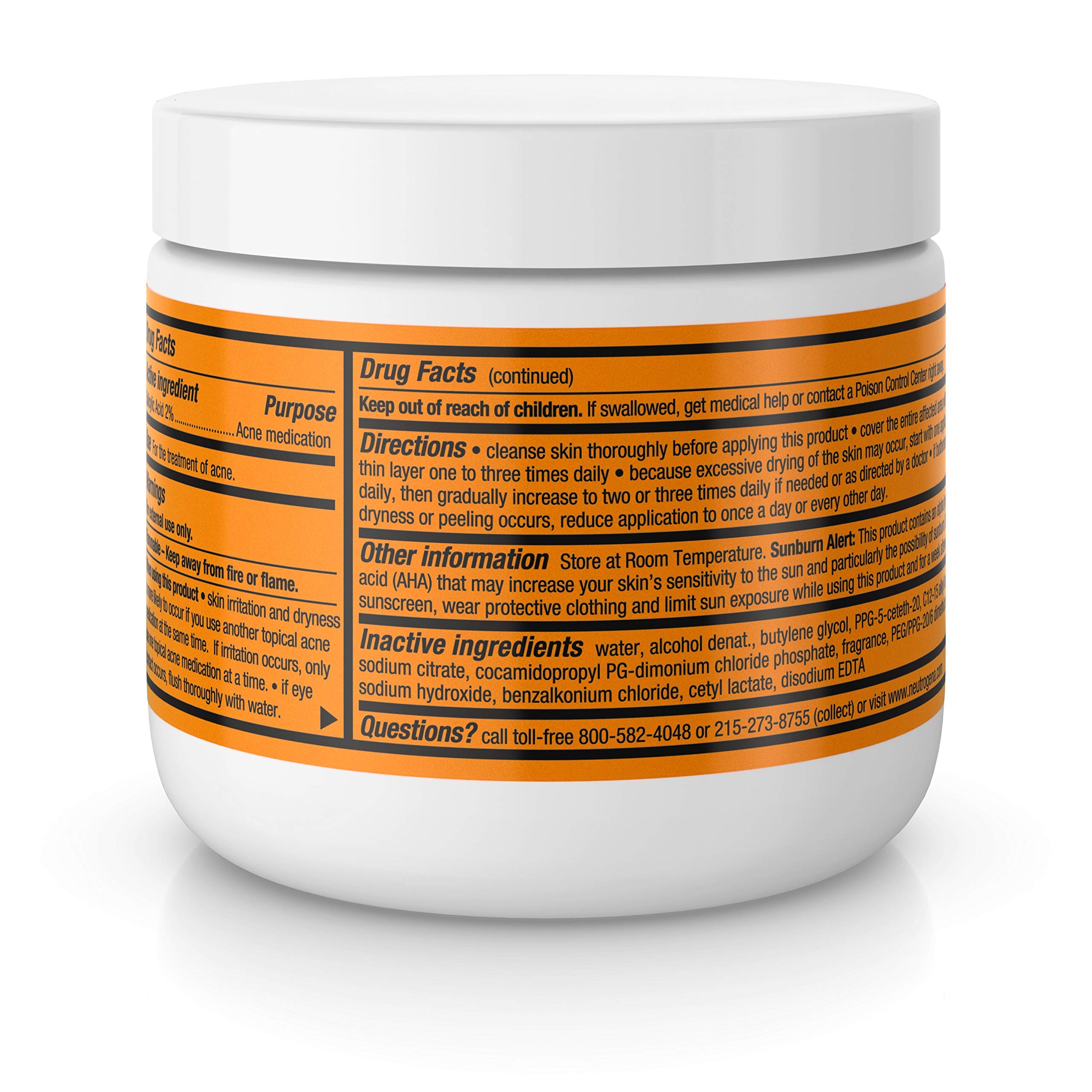 Neutrogena Rapid Clear Acne Face Pads with Salicylic Acid Acne