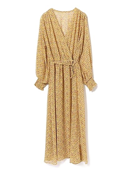 Amazon レイビームス Ray Beams ワンピース シフォン フラワー