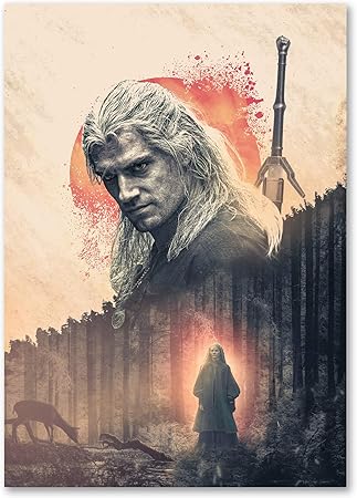 Amazon De Filmposter A3 Netflix Witcher Henry Cavill Poster Premium 190 G M Papier Ultra Hd