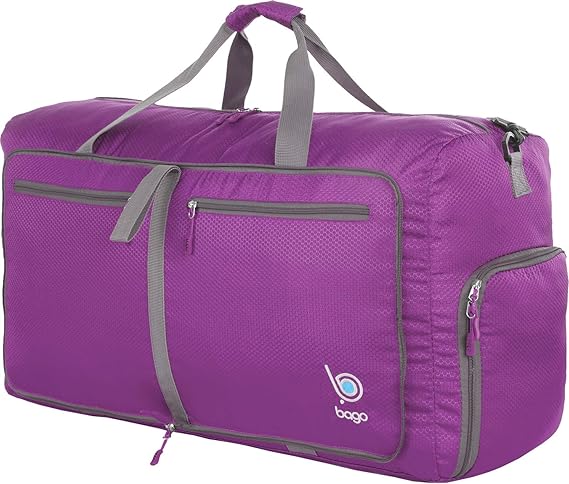 Bago Reisetasche Sporttasche für Männer und Frauen - 60L - 80L Duffle Bag mit schuhfach für Gepäck, Weekender, Travel, Gym, t