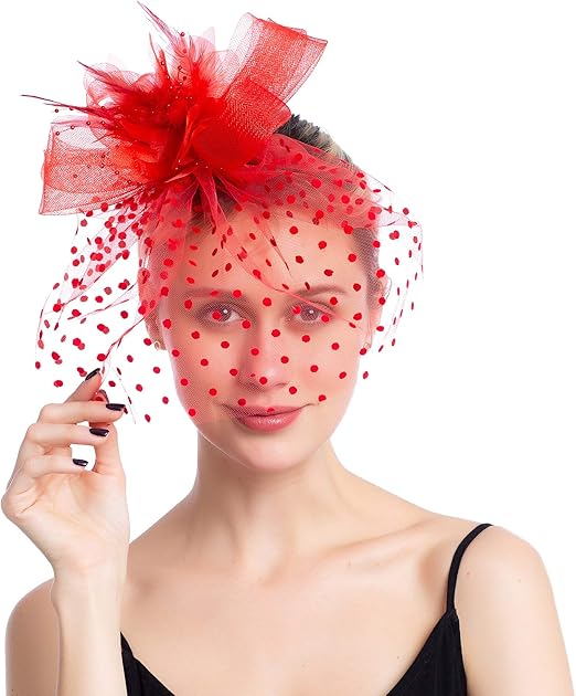 red and black hats for wedding