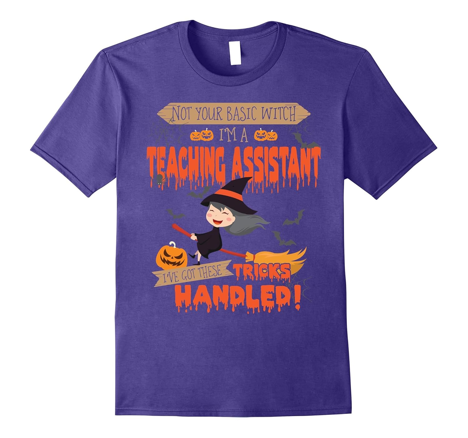 Halloween T-Shirt Teacher Assistant Halloween Tee Gift-ANZ