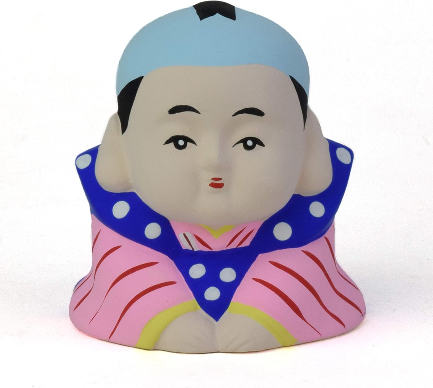 Amazon Co Jp 瀬戸陶芸社 置物 オブジェ ハイカラ福助 福の神 福助人形 縁起手仕事 職人 愛知県 瀬戸市 玩具工房 懐かしいけど新しい ｇ118 ピンク ホーム キッチン