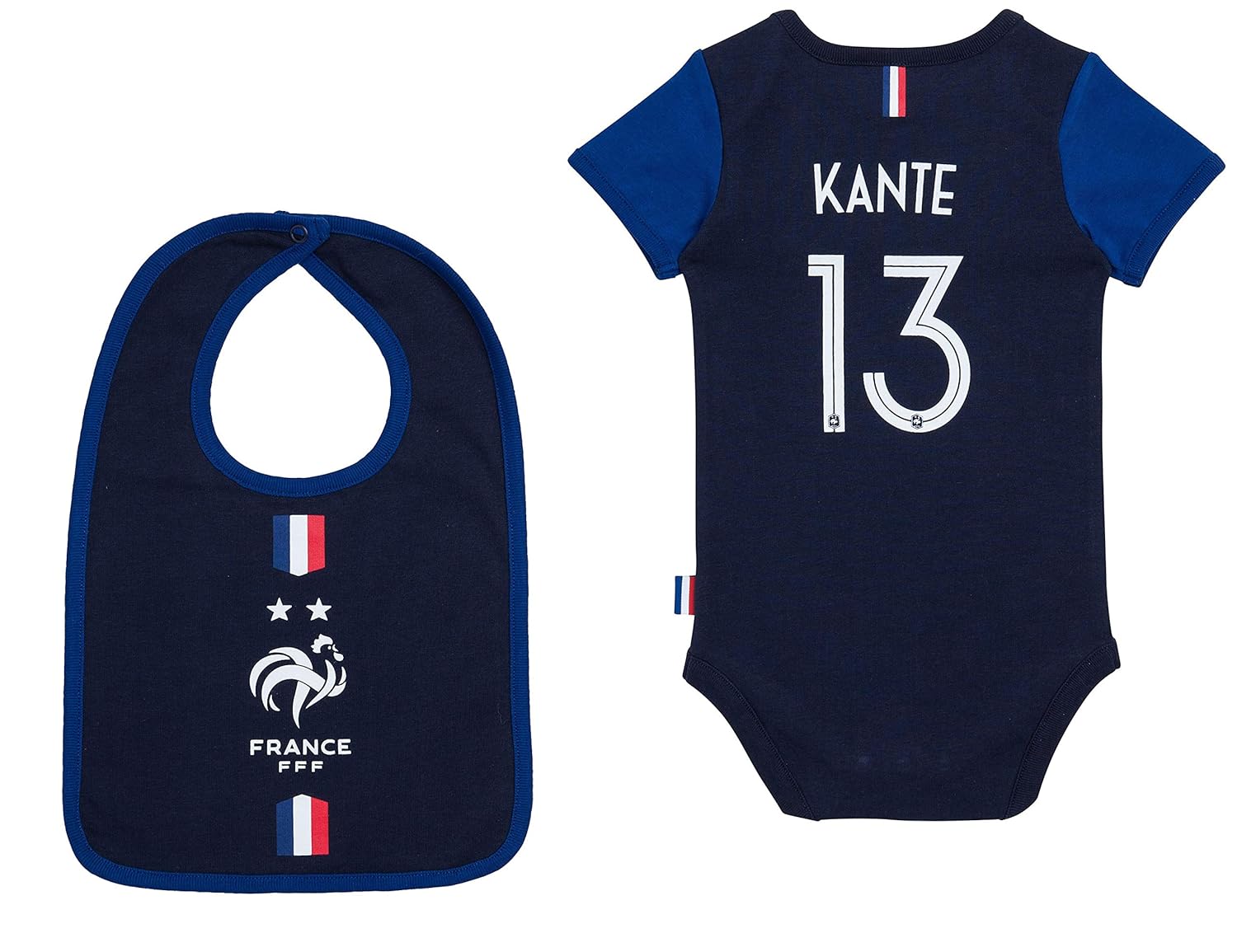 Boutique Du Supporter Equipe De France De Football Body Bavoir Fff Bebe Ngolo Kante Collection Officielle Football
