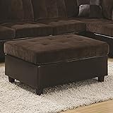 Amazon Com Chaise Lounge With Button Tufted In Chocolate