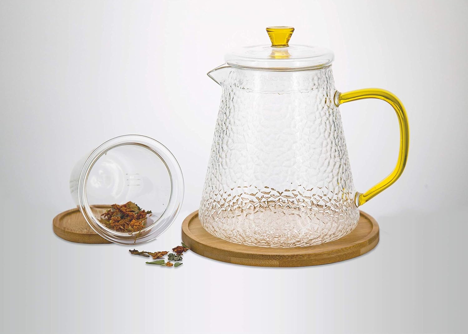 Tetera De Cristal Con Infusor Extraible De Vidrio Para Te De Hojas Sueltas Hervidor De Te E Infusor Apto Para Microondas Y Estufa 950 Ml Cafetera De Te Accesorios Para El Te
