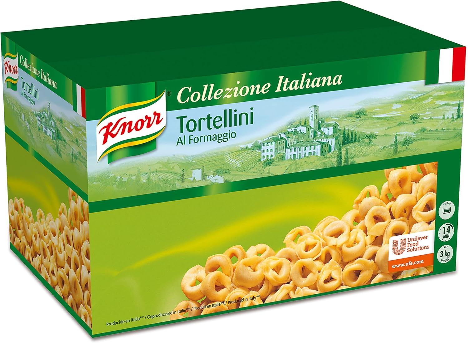 Knorr Tortellini con Queso caja de pasta seca de 3kg: Amazon.es: Alimentación y bebidas
