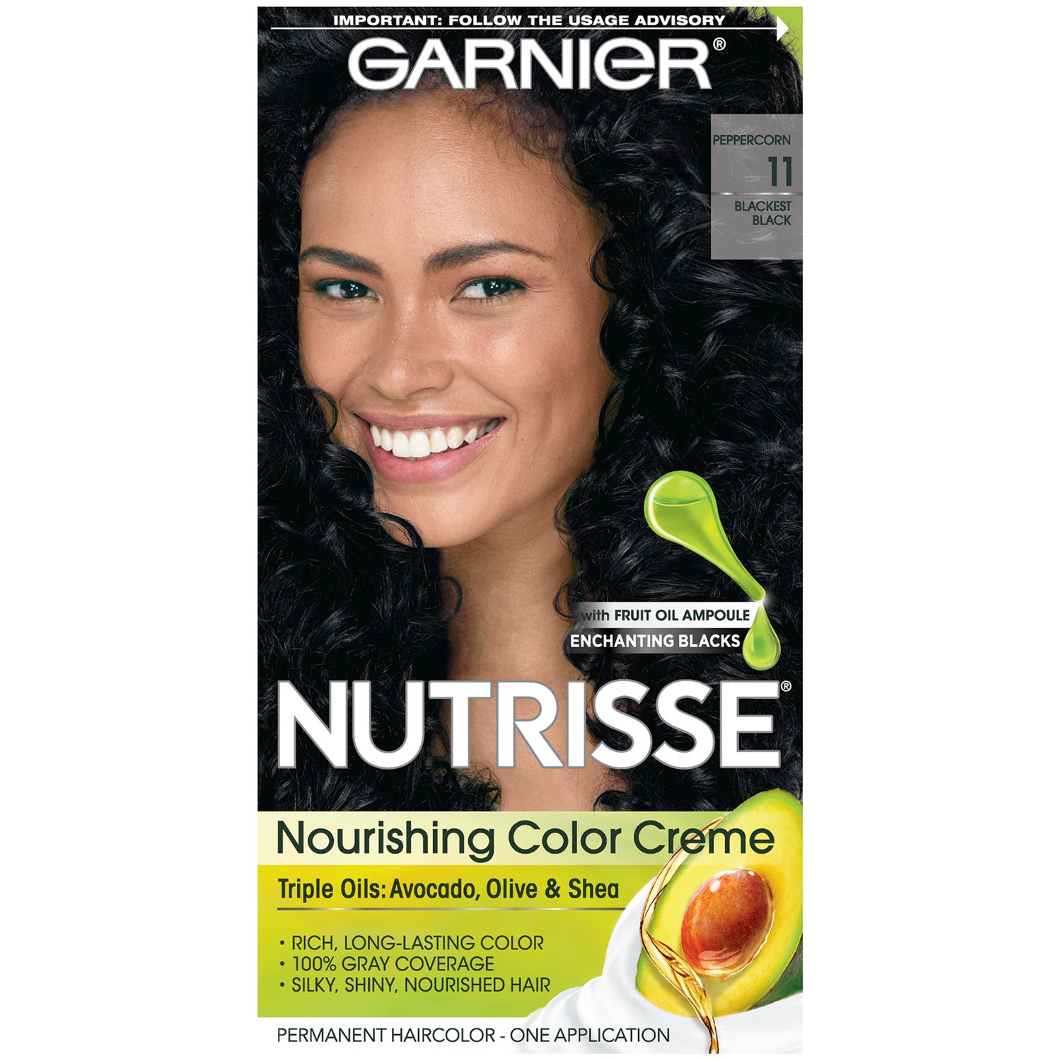 Buy Garnier sse Nourishing Hair Color Creme, 11 Blackest Black