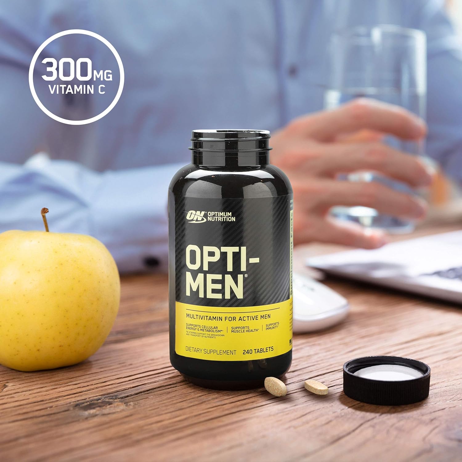 Optimum Nutrition Opti-Men, Vitamin C, Zinc and Vitamin D, E, B12 for Immune Support Mens Daily Multivitamin Supplement, 150 Count: Health & Personal Care
