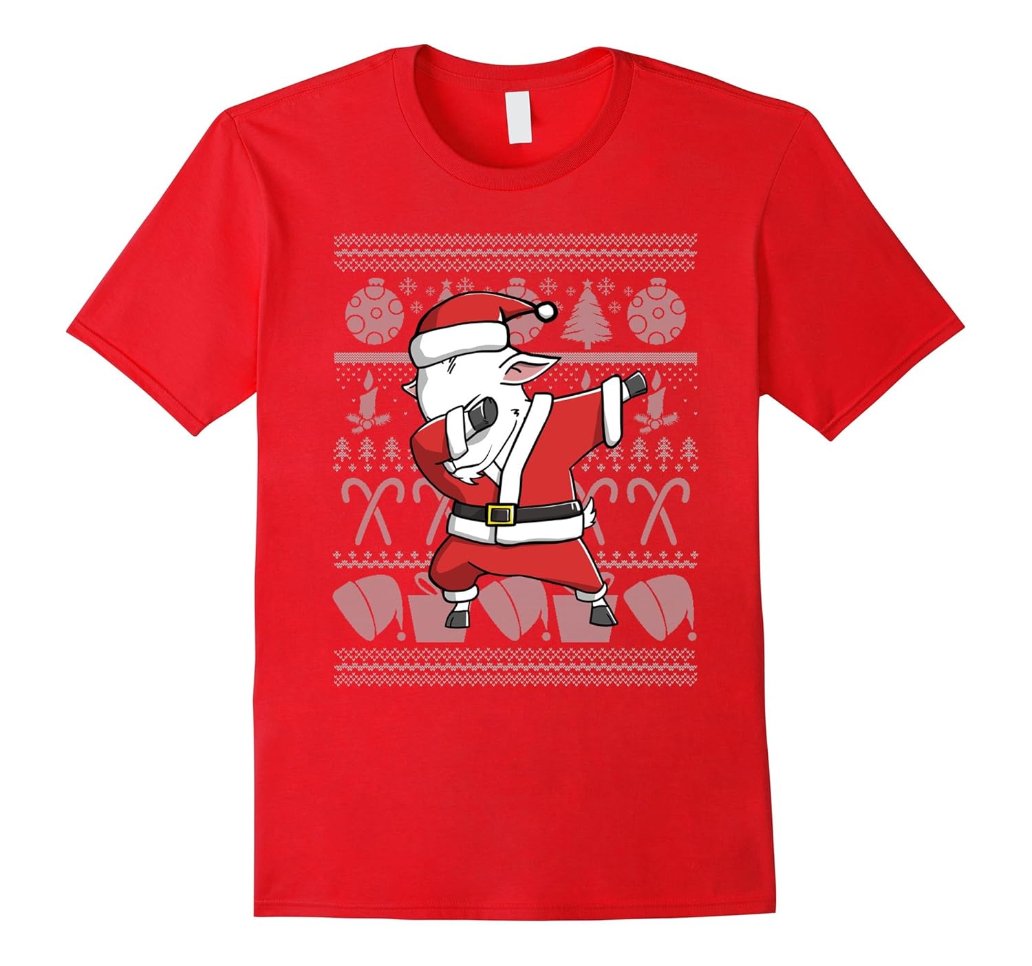 Funny Dabbing Goat Pet Ugly Christmas T-Shirt Holiday Gift-ANZ