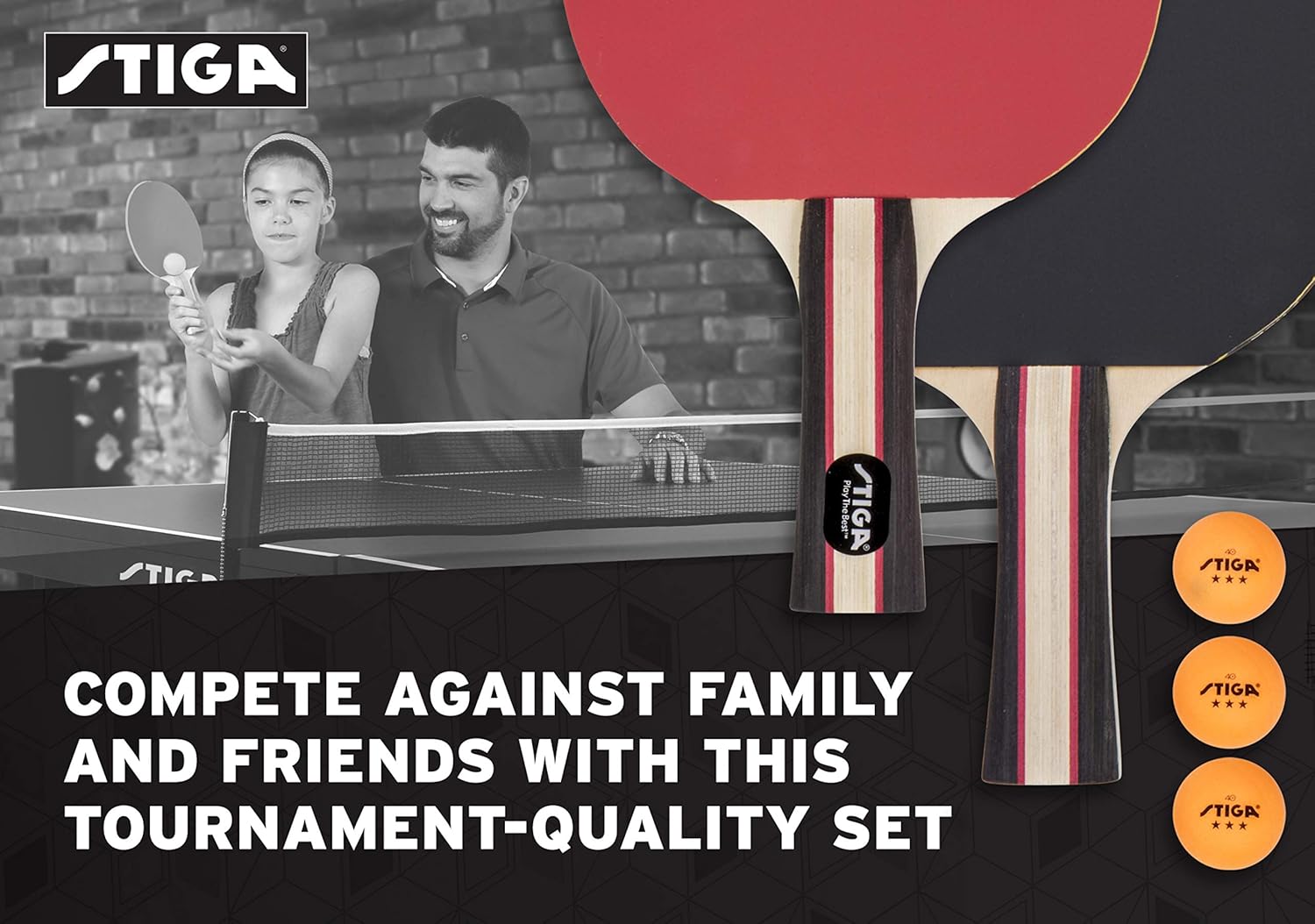 STIGA Performance Table Tennis Set (2 Player Set) : Sports & Outdoors