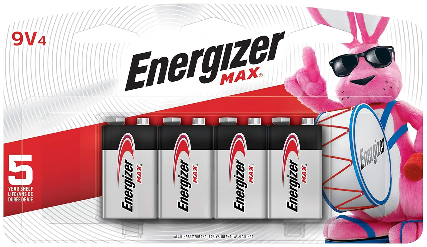 Energizer Max 9V Blockbatterien – 2 Stück Alkaline, Lange Haltbarkeit