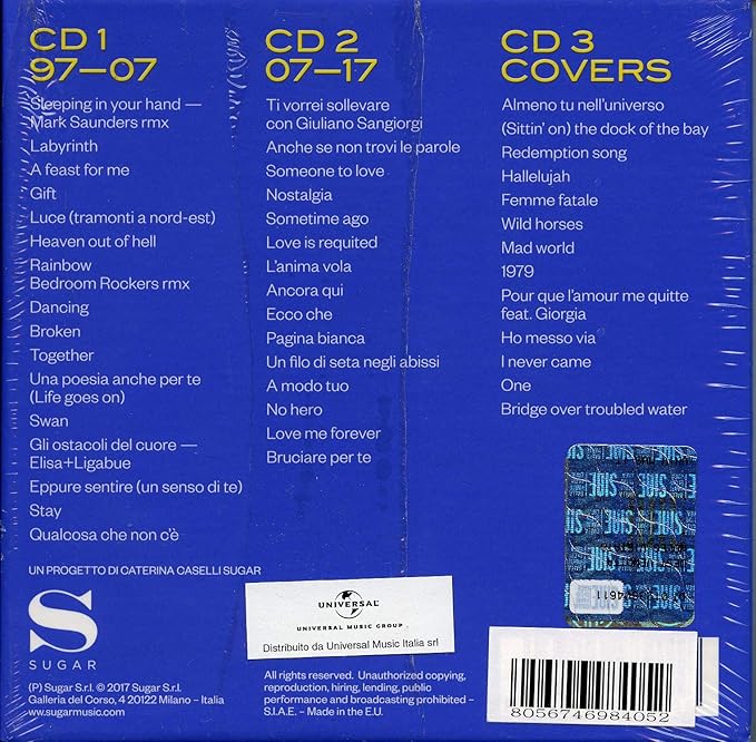 Soundtrack 97 17 Elisa Elisa Amazon It Musica