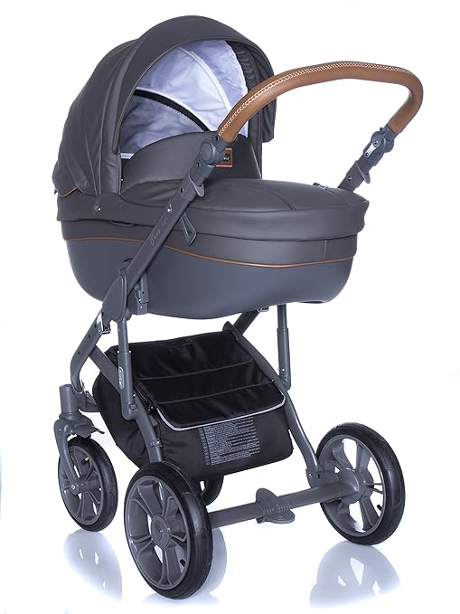 Kombi Kinderwagen Travel System ROAN BASS SOFT SHADOW-GREY 3in1 Buggy Sportwagen Babyschale Autositz KITE 0-13kg