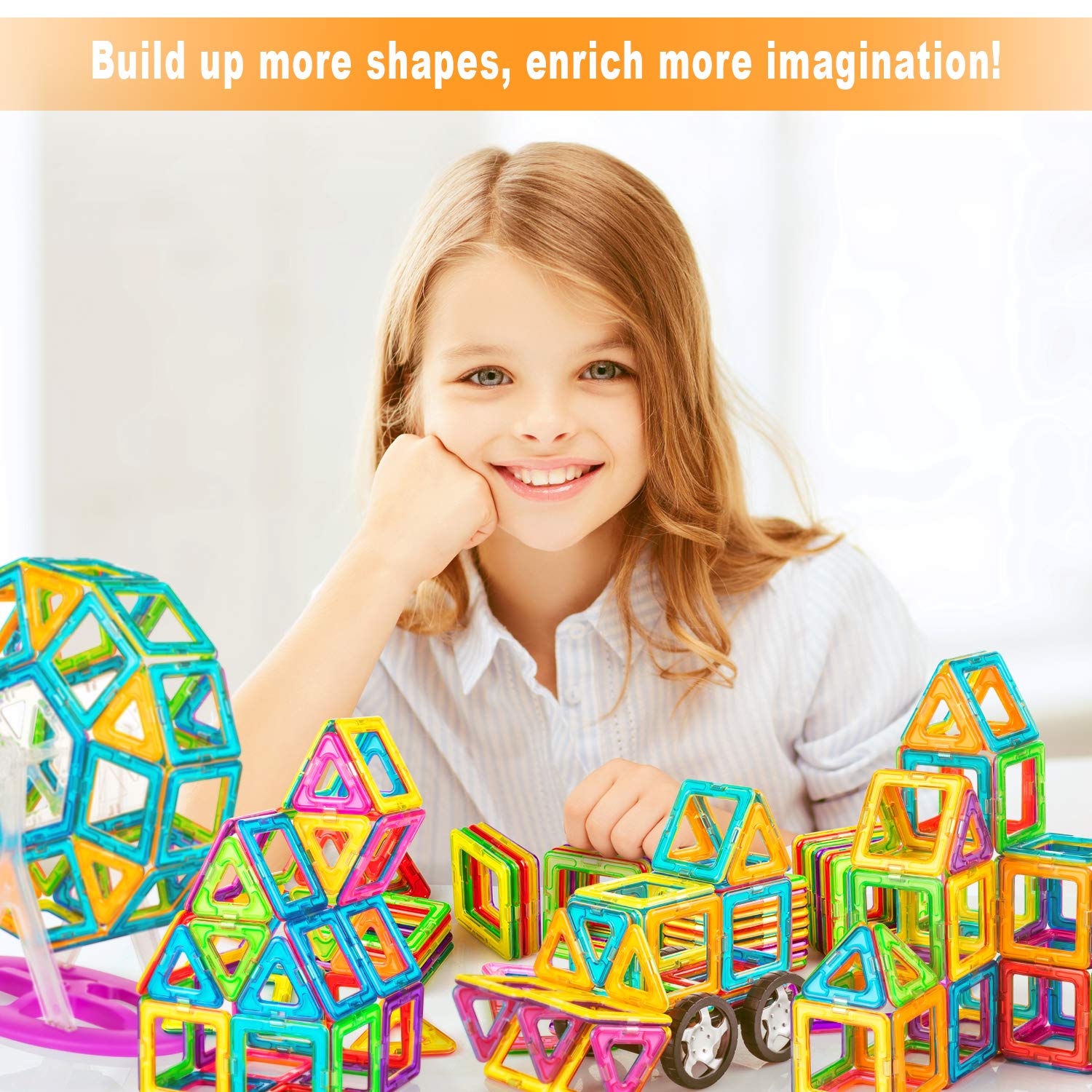 PerkyPack 95 Pcs Blocks, Tiles Building Blocks Set