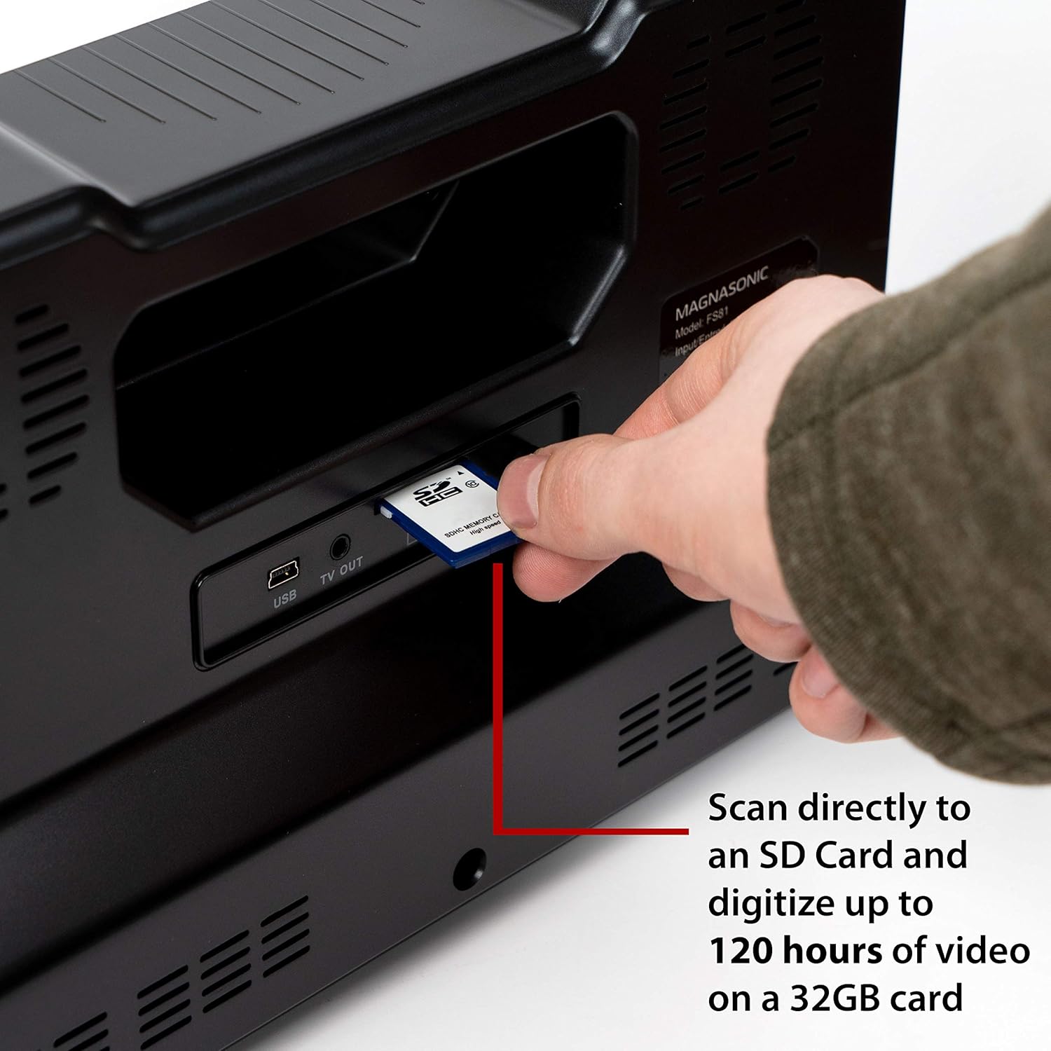 Magnasonic Super 8/8mm Film Scanner, Converts Film into Digital Video, Vibrant 2.3" Screen, Digitize and View 3", 5" and 7" Super 8/8mm Movie Reels (FS81): Electronics