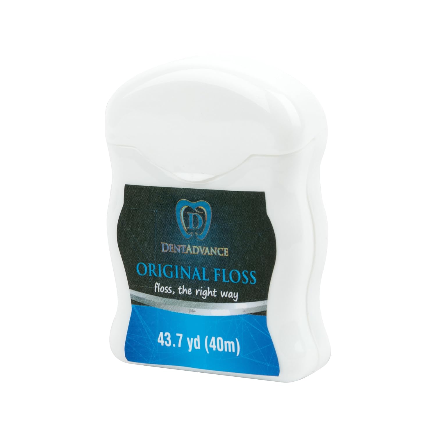 DentAdvance Unflavored Dental Floss - Premium Unwaxed, Easy Reach Back Teeth | Tooth Floss | Original, Pack of 3: Health & Personal Care