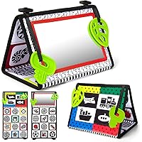 teytoy Tummy Time Floor Mirror, Double High Contrast Activity