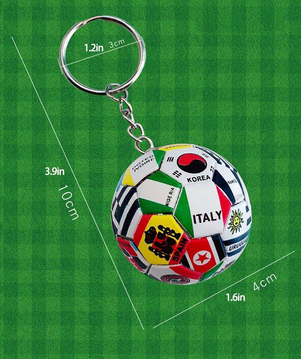 hefeilzmy Sports Ball Key Chain Soccer Ball Keychains (1): Clothing