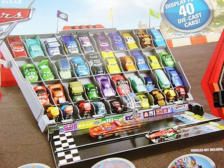 Amazon ディズニー カーズミニカー グランドスタンド型 ディズニーカーズ２ ミニカー ディスプレイにもなる ミニカー40台収納可能 キャリングケース ミニカー ダイキャストカー おもちゃ