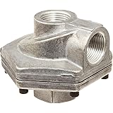 Parker 0R50B Die Cast Aluminum Quick Exhaust Valve with Nitrile Static Seal, 1/2" NPTF Inlet x 1/2" NPTF Cylinder x 1/2" NPTF Exhaust, 450 scfm Flow, 3 - 150 psi