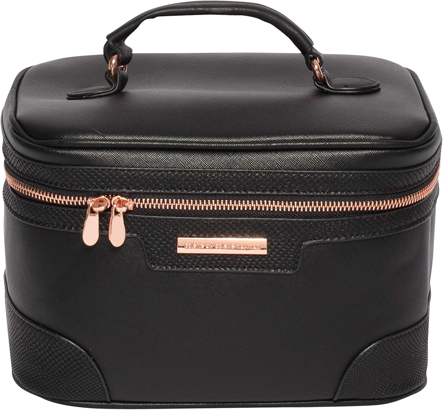 Colette Hayman Cosmetic Black Saffiano Case Pack Fashion