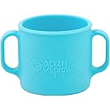 green sprouts Learning Cup | Silicone helps avoid harmful chemicals | Helps toddler develop independent drinking skills, 2 easy-grip handles, Heat-Resistant, Dishwasher Safe