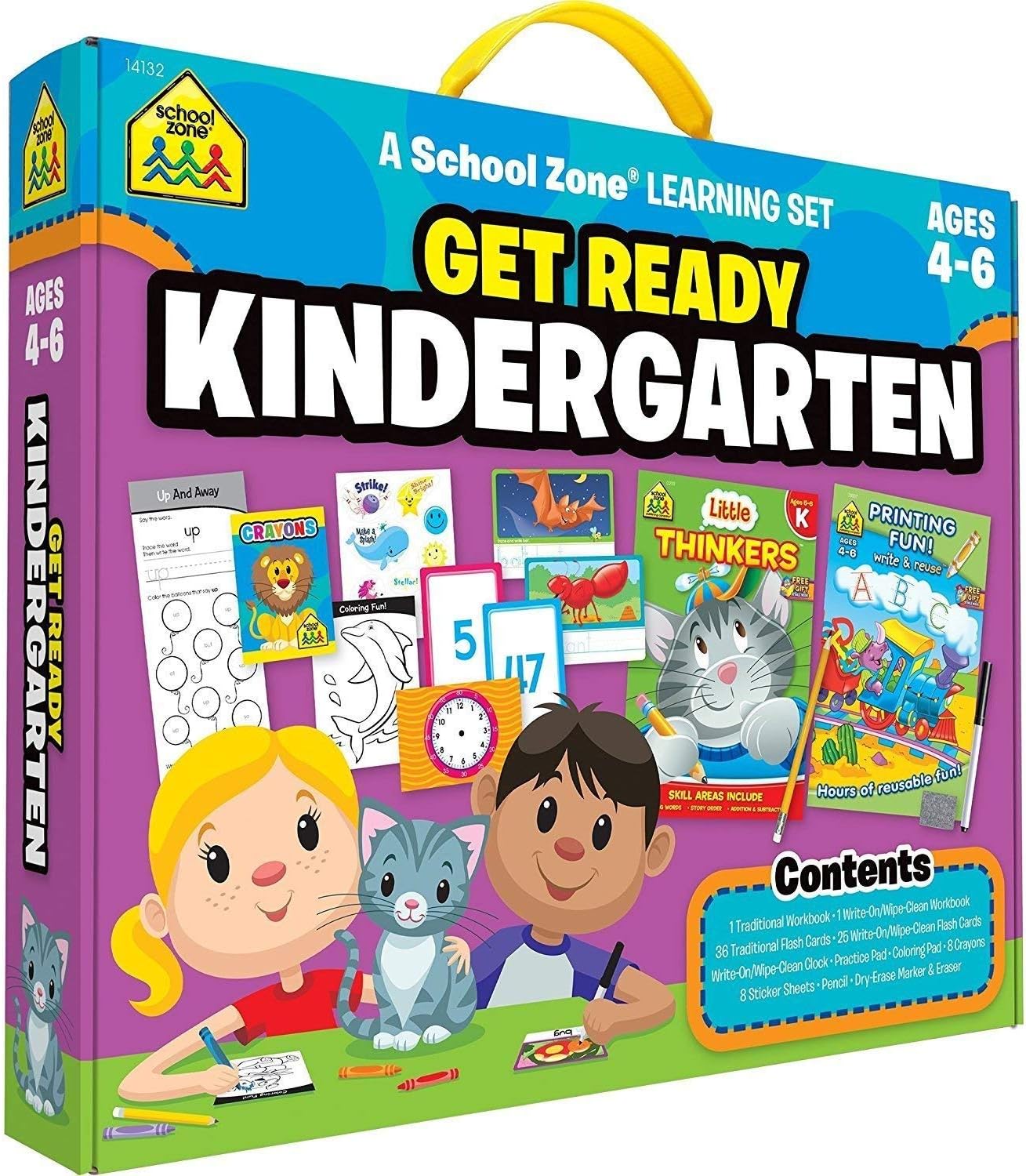 Amazon Com School Zone Get Ready Kindergarten Set Furniture Decor