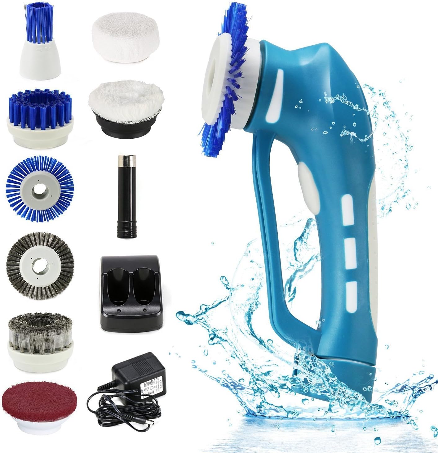 Cordless Power Scrubber, EVERTOP Cordless Automatic Multi