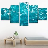SIGNWIN 5 Panel Canvas Wall Art Modern Art Abstract Fluids for Home Decorations Ready to Hang - 60