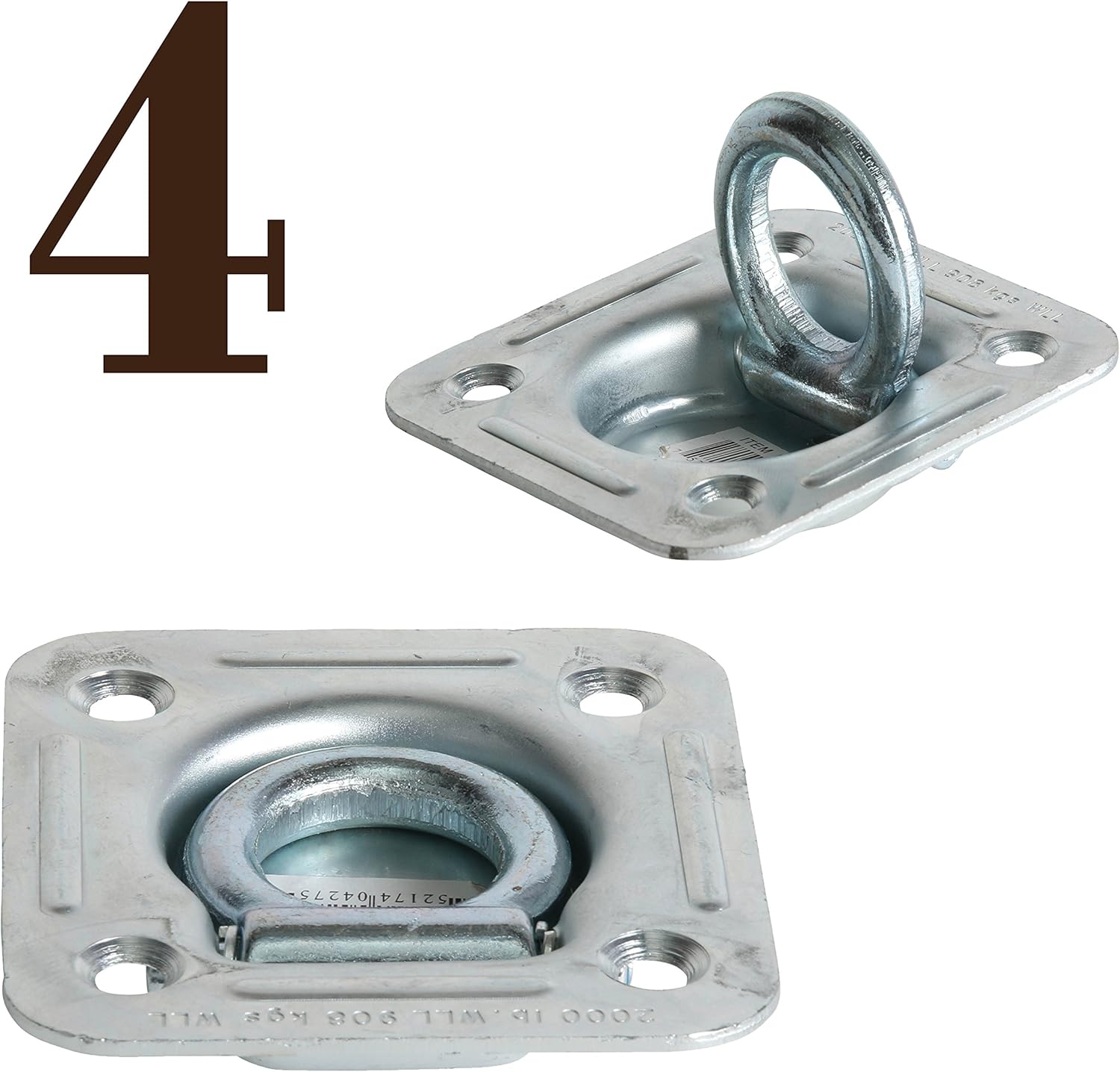 Anchor Trailer Cargo Load With Floor Flush Surface Mount D Rings Safe Tiedown Working Limit 533