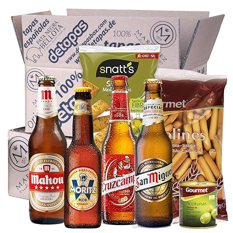 Tapas Box degusta Cerveza mit Original Spanischem Bier