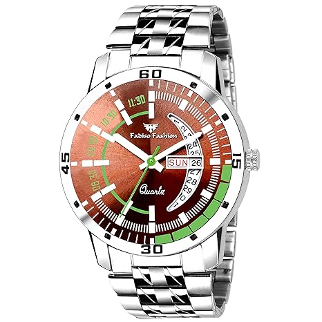 FF8100-Br Brown Dial Day & Date Functioning Watch